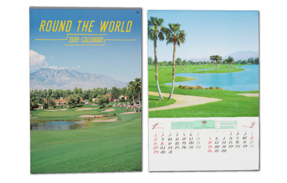 1989年　トーハン・DX　世界のゴルフ場カレンダー