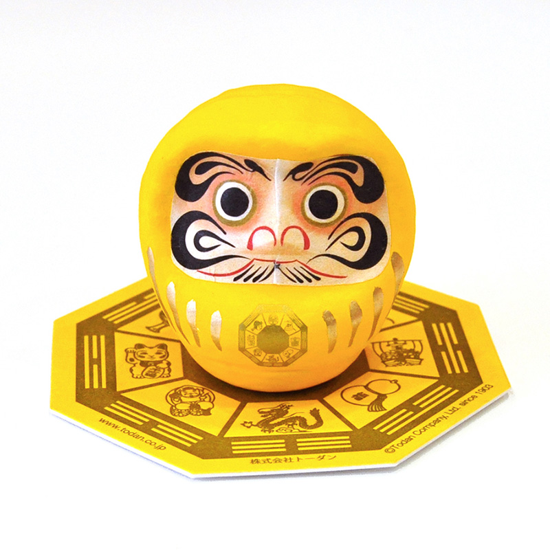 金運だるま（豆6cm：台座つき）