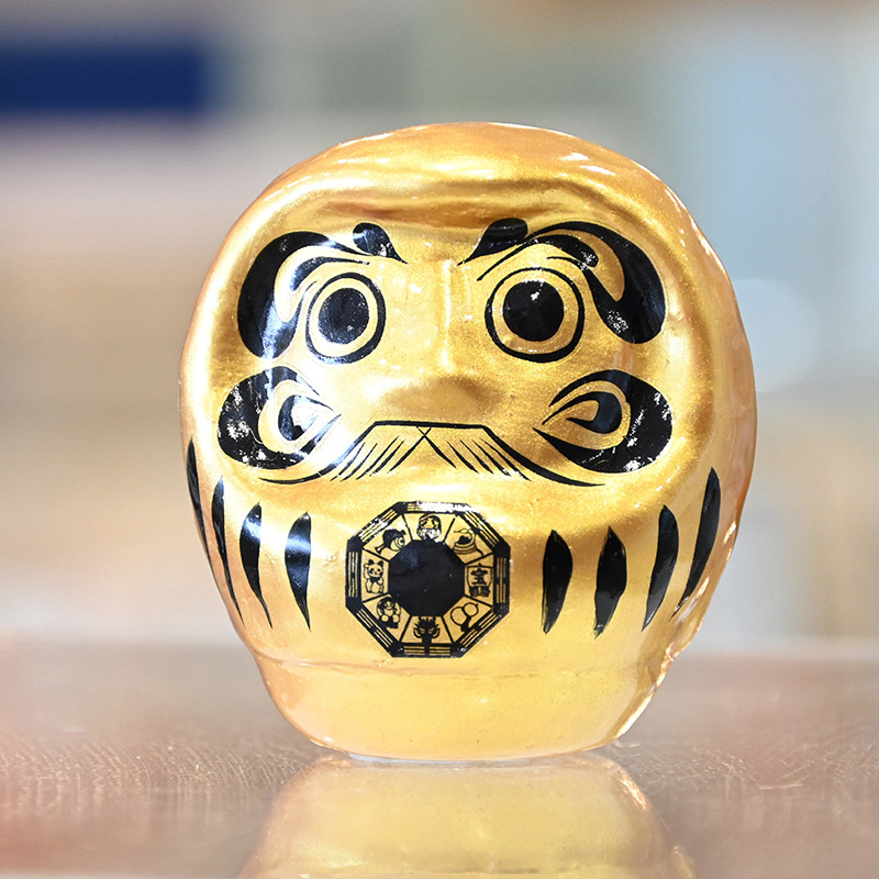 金運ゴールドだるま（豆６cm）