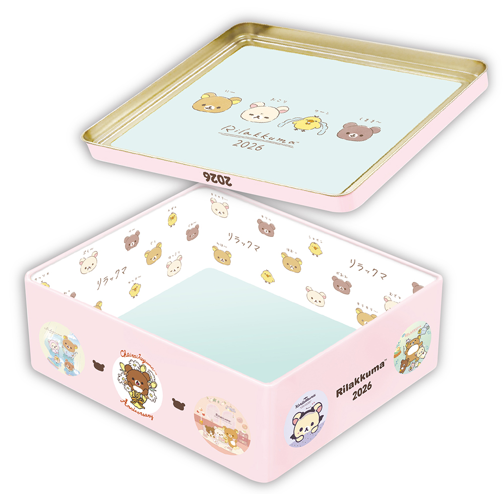 リラックマ オリジナルのギフト缶入り　日めくりカレンダー